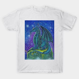 Galaxy dragon  by Renee L. Lavoie T-Shirt